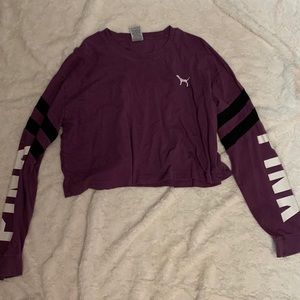 PINK cropped Long sleeve